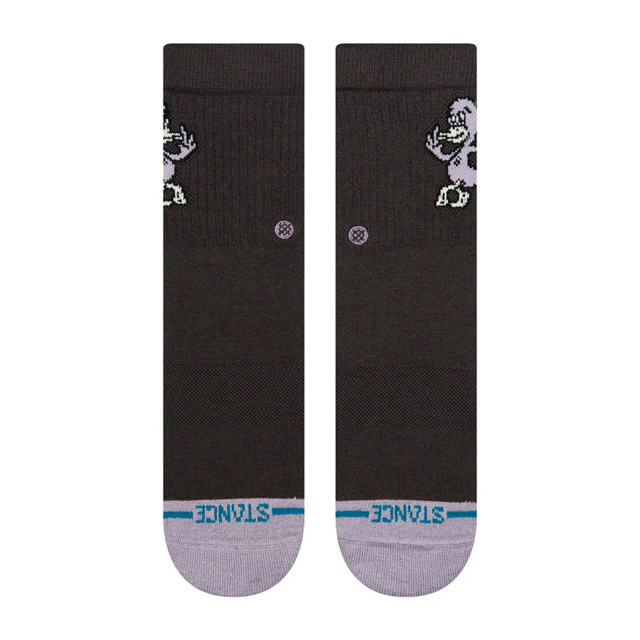 Stance Kids' Lights Out Crew Sock Charcoal - Image 2