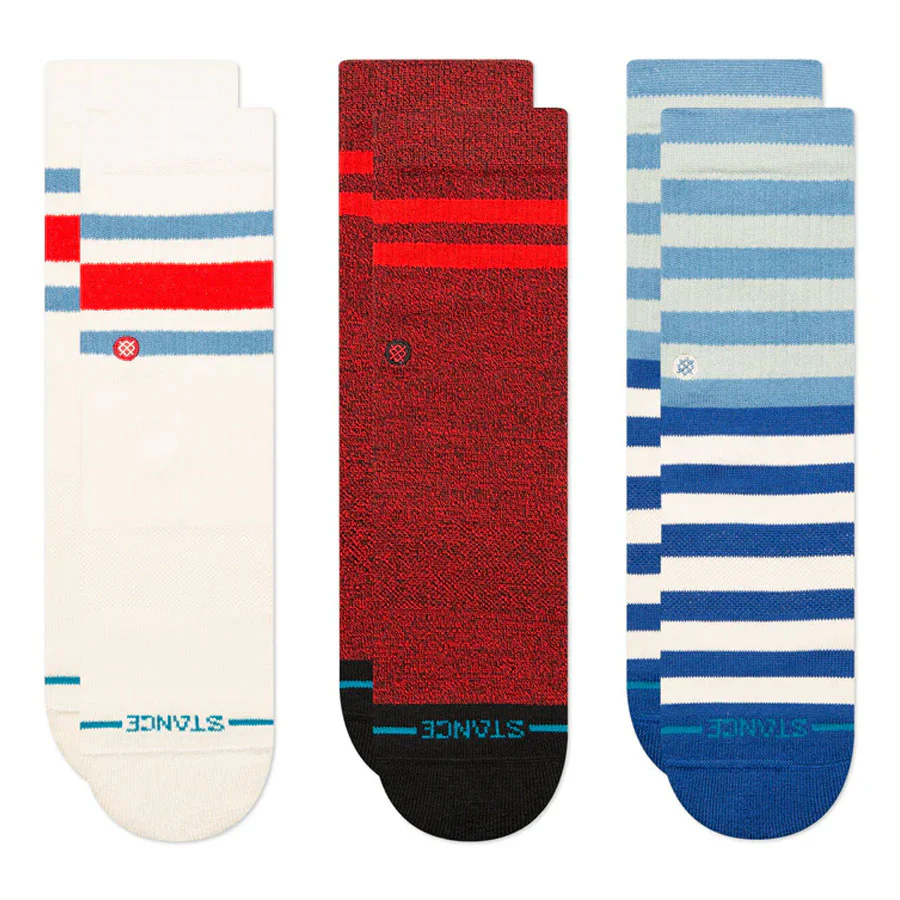 Stance Kids' Loyal 3-Pack Sock Blue