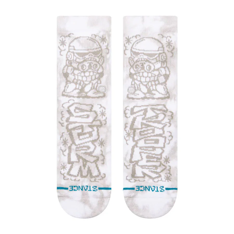 Stance Kids' Lucas Film Dj Trooper Crew Sock White - Image 2