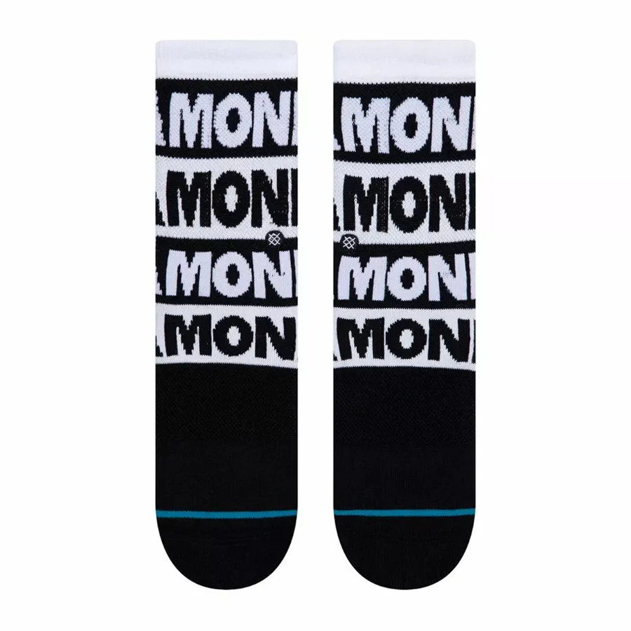 Stance Kids' The Ramones Crew Sock Black - Image 2