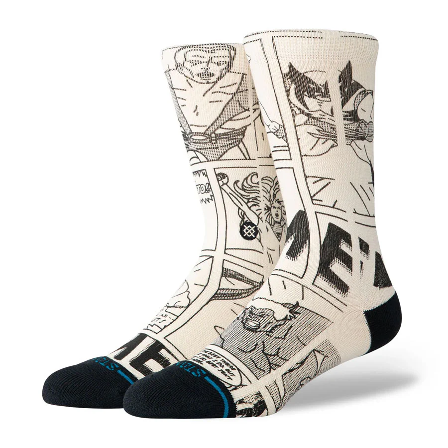 Stance Marvel Good Vs Bad Crew Sock Black/White