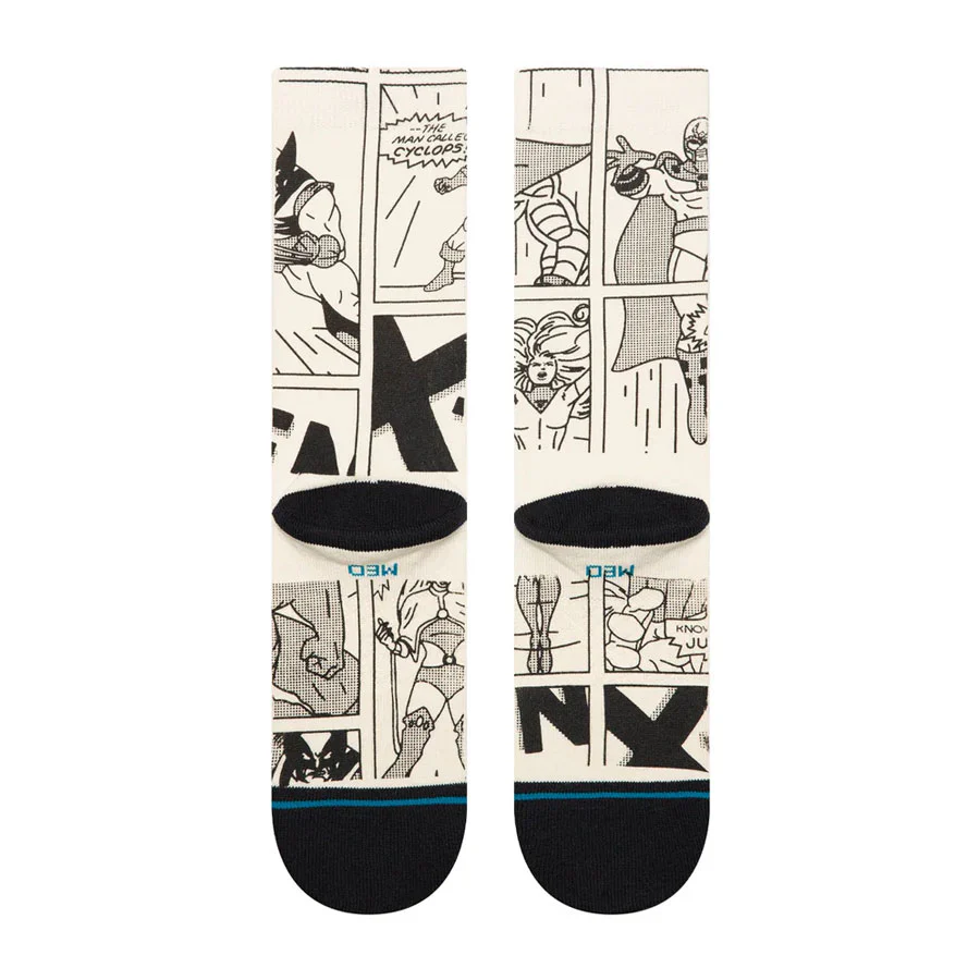 Stance Marvel Good Vs Bad Crew Sock Black/White - Image 3