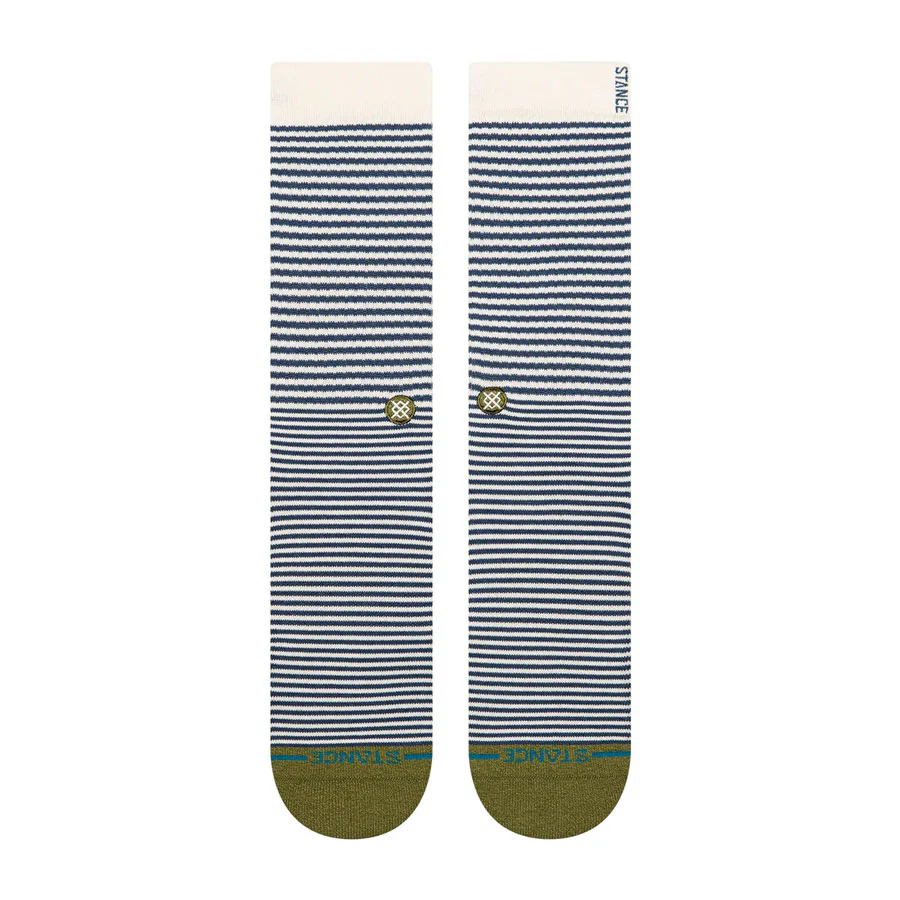 Stance Mini Bar Crew Sock Olive - Image 2