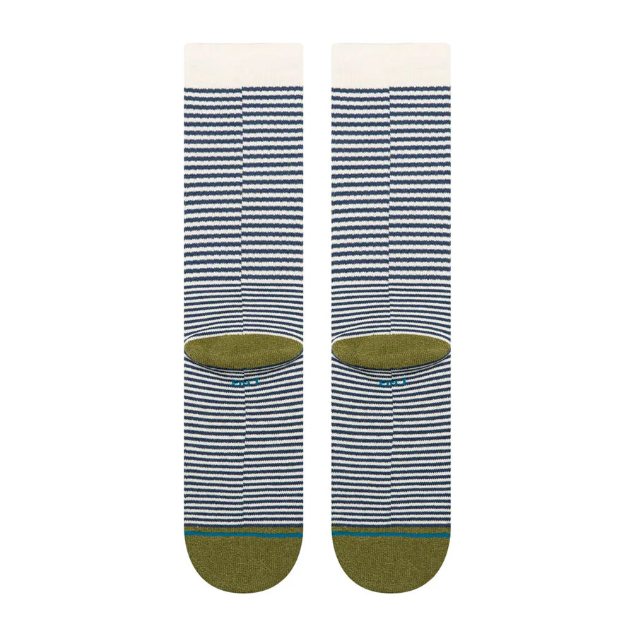 Stance Mini Bar Crew Sock Olive - Image 3