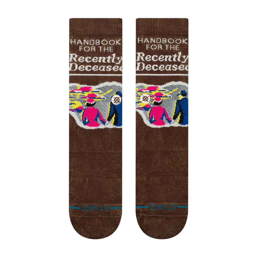 Stance Recently Deceased Crew Sock Brown - Image 2