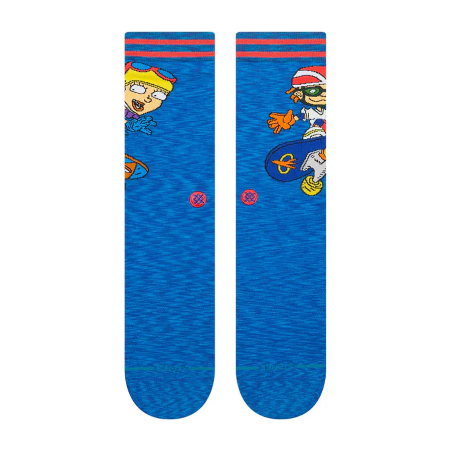 Stance Rocket Power Reggie and Otto Crew Sock Royal - Image 2