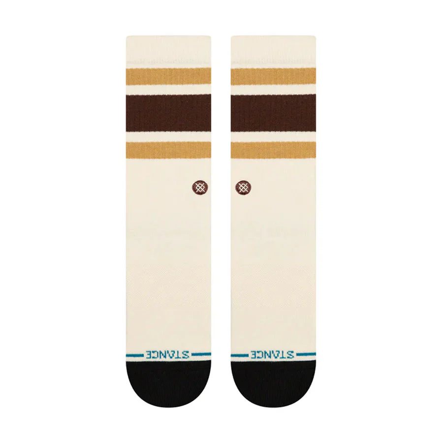 Stance Staple Boyd Crew Sock Dark Brown - Image 2