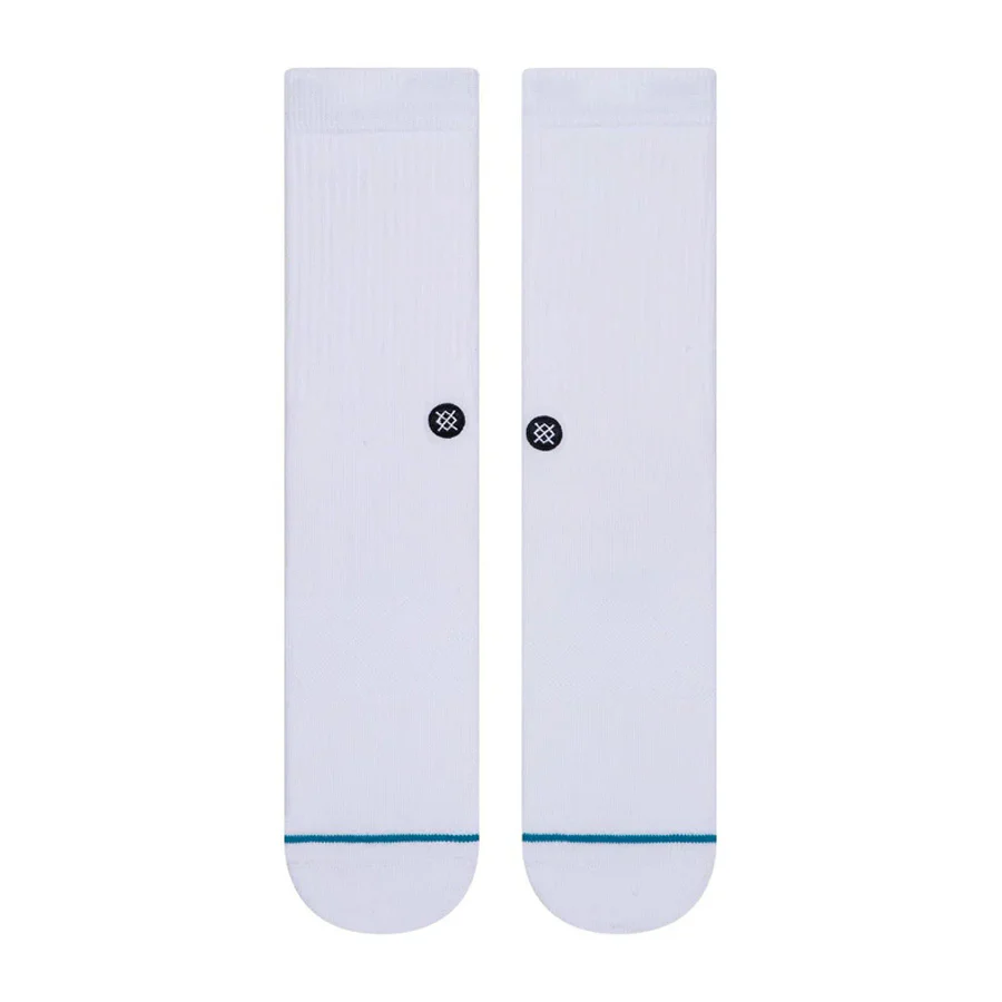 Stance Staple Icon Crew Sock White/Black - Image 2