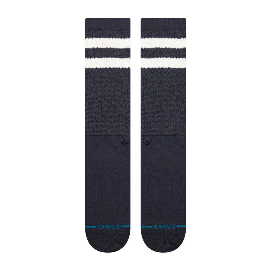 Stance Stripe Slouch Crew Sock Navy Stripe - Image 3
