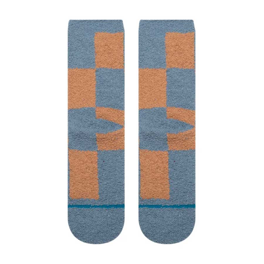 Stance Women's Patchwork Cozy Crew Sock Seablue - Image 3
