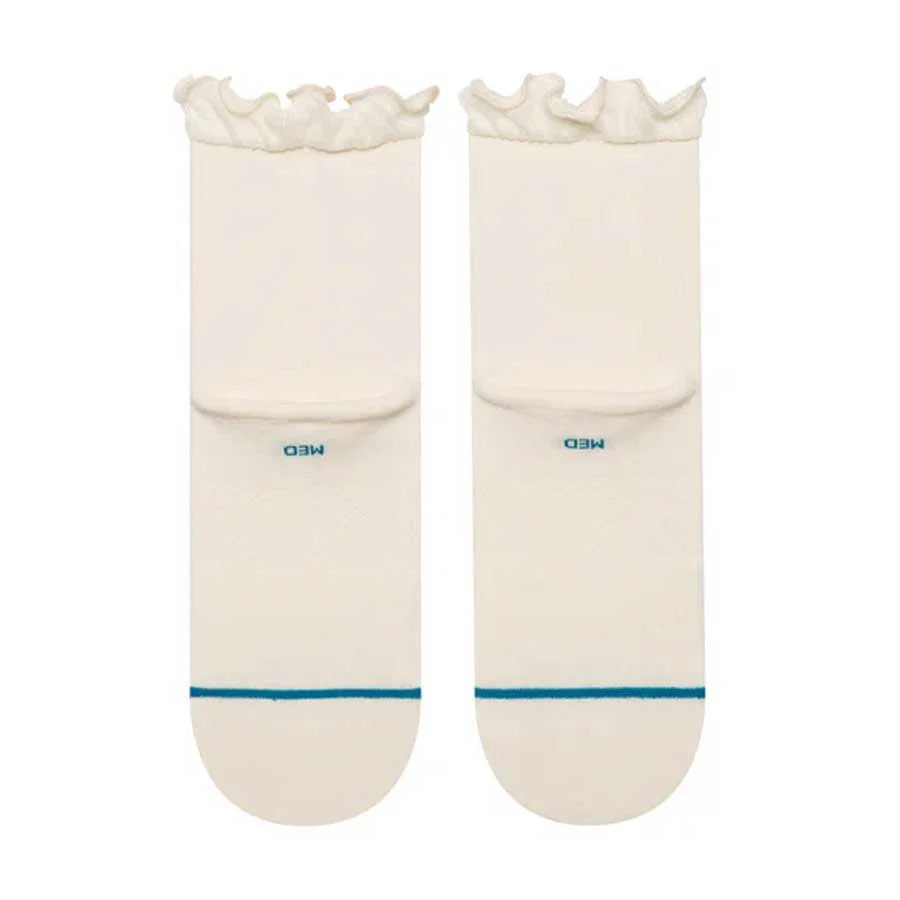 Stance Women's Ruffle Icon Quarter Sock Ivory - Image 3