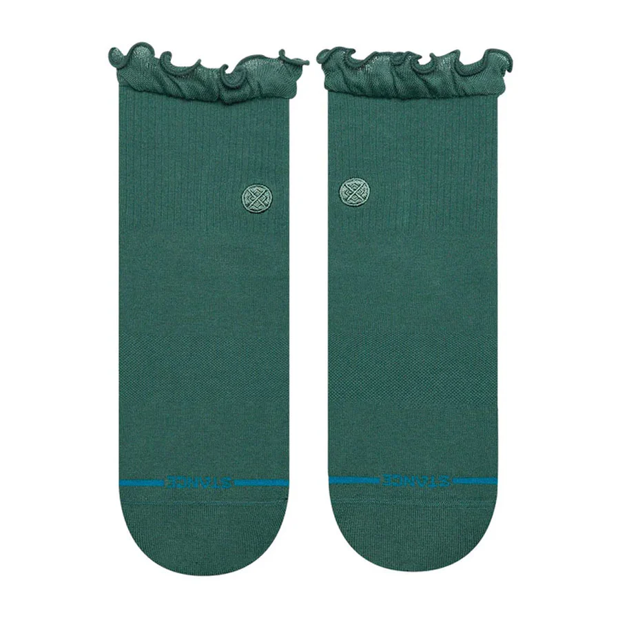Stance Women's Ruffle Icon Quarter Sock Teal - Image 2