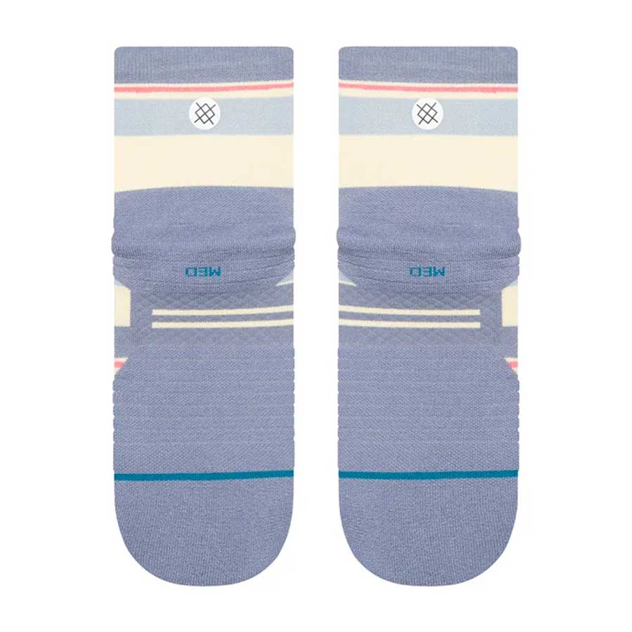Stance Women's Run Milo Light Quarter Sock Blue - Image 3
