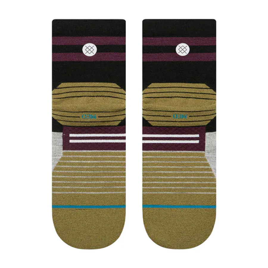 Stance Women's Run Minimal Light Wool Quarter Sock Black - Image 3