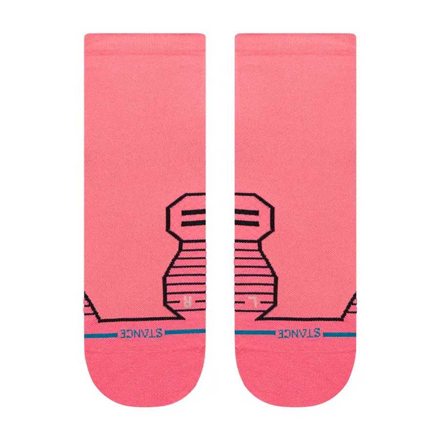 Stance Women's Run Variegated Ultra Quarter Sock Pink - Image 2