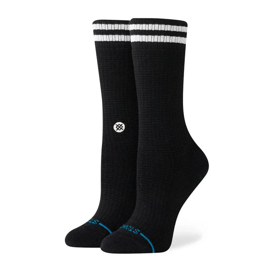 Stance Women's Waffles N Butter Crew Sock Black - Image 2
