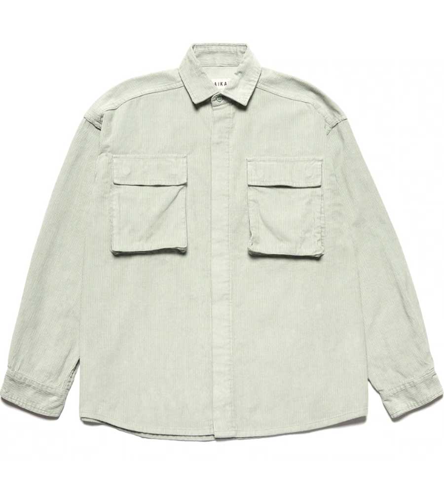 Taikan Corduroy Shirt Jacket Light Mint