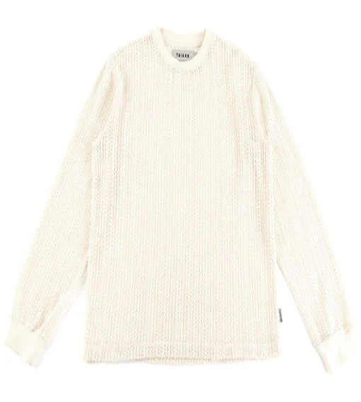 Taikan Loose Knit Crocheted Sweater Cream