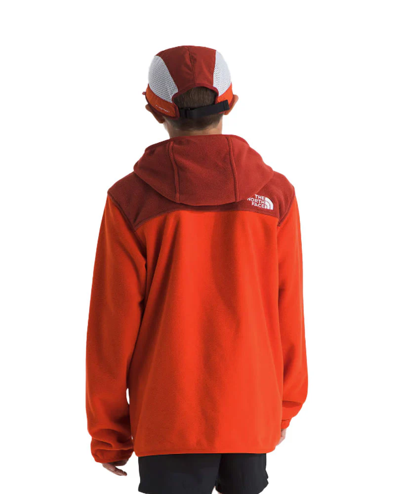 The North Face Kids' Glacier Full Zip Hoodie Lava Red/Iron Clay - Image 2