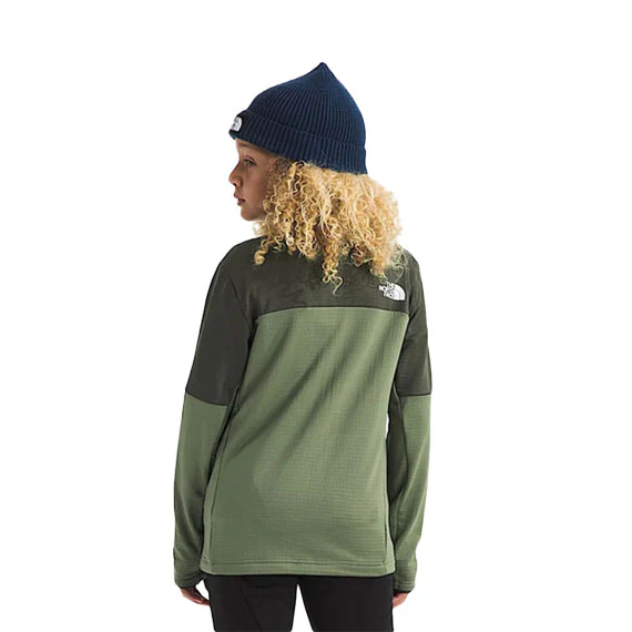 The North Face Kids' Hike Midlayer Full Zip Bark Mist/New Taupe Green 2026 - Image 2