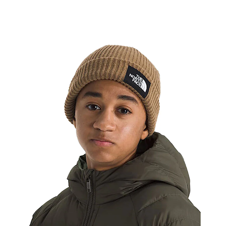 The North Face Kids' Salty Lined Beanie Utility Brown 2026 - Image 2
