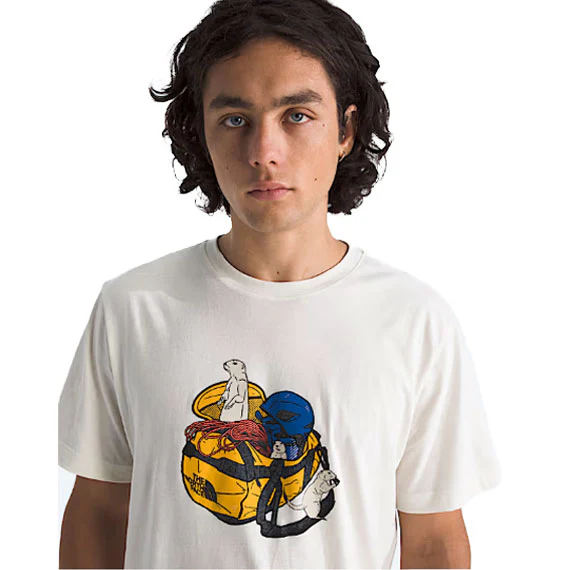 The North Face Men's Woodland Wanderer T-Shirt White Dune - Image 3