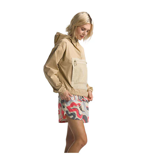 The North Face Women's Pathfinder Pullover Khaki Stone/Gravel - Image 2