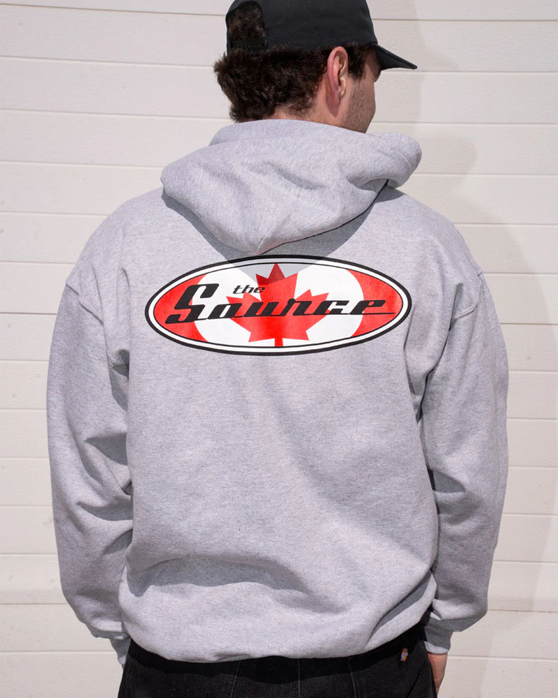 The Source 2000 OG Leaf Hoodie Heather Grey - Image 5