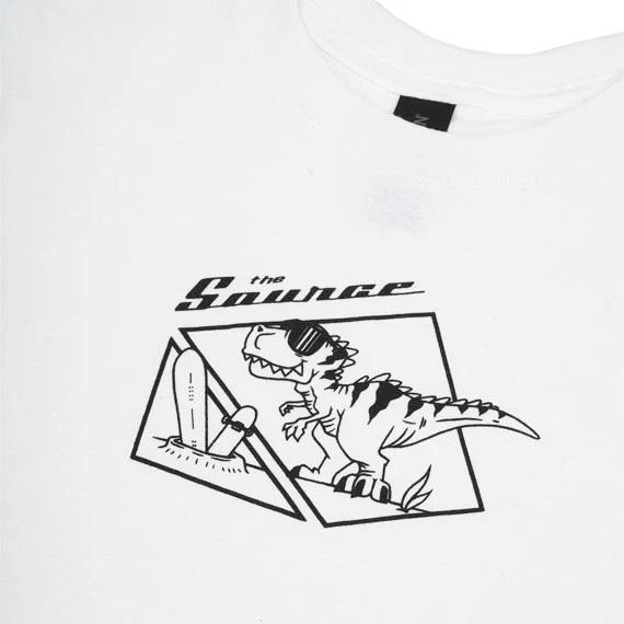 The Source Kids' Toddlers' Dino T-Shirt White - Image 2
