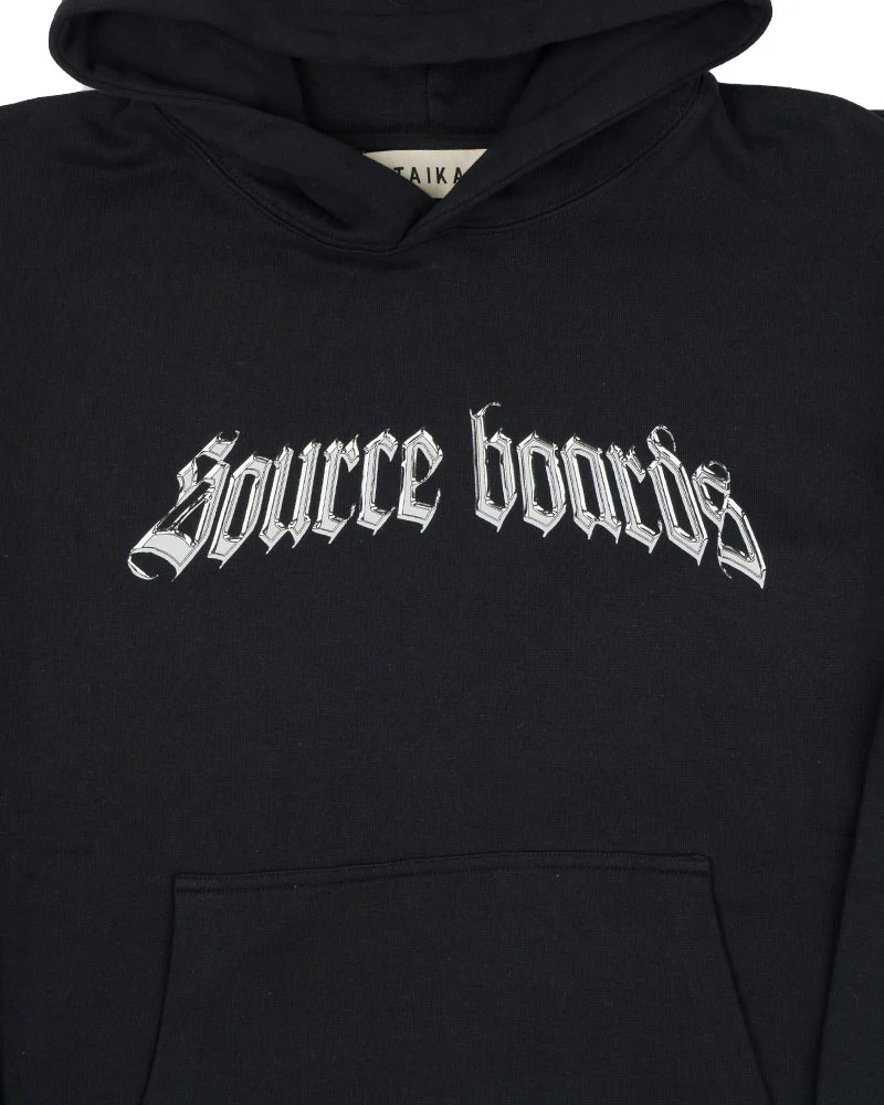 The Source Liquid Metal Hoodie Omen Black - Image 2