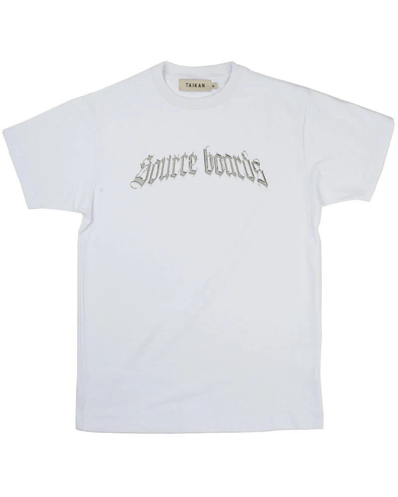 The Source Liquid Metal T-Shirt Lightning White