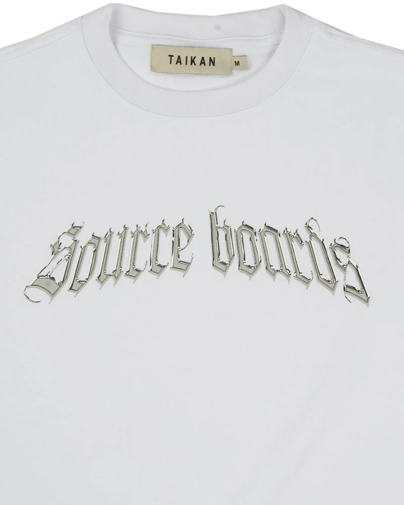 The Source Liquid Metal T-Shirt Lightning White - Image 2