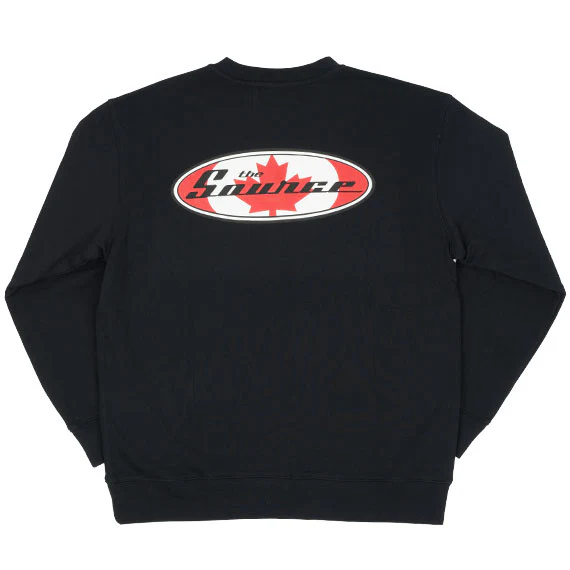 The Source OG Leaf Logo Crewneck Omen Black - Image 2