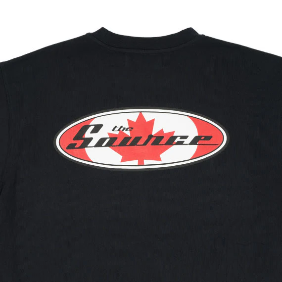 The Source OG Leaf Logo Crewneck Omen Black - Image 3
