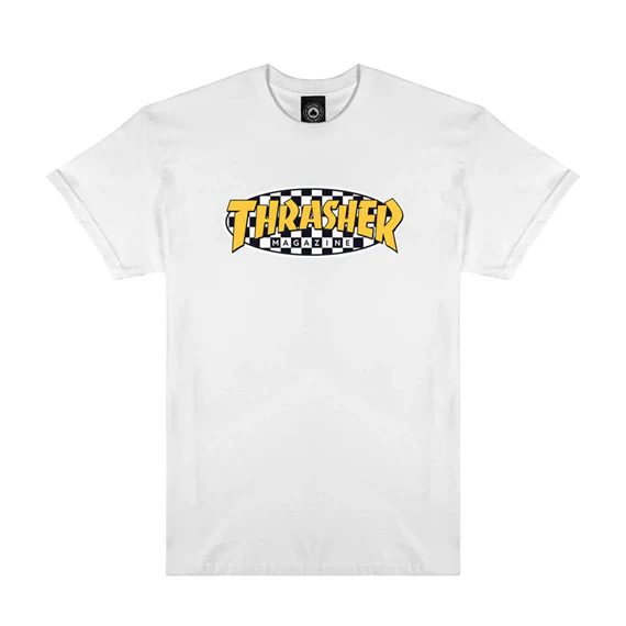 Thrasher Checkered Oval T-Shirt White