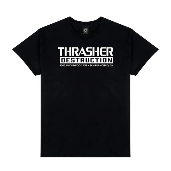 Thrasher Destruction T-Shirt Black