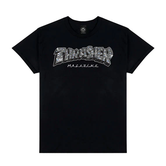 Thrasher Disco By Spanky T-Shirt Charcoal