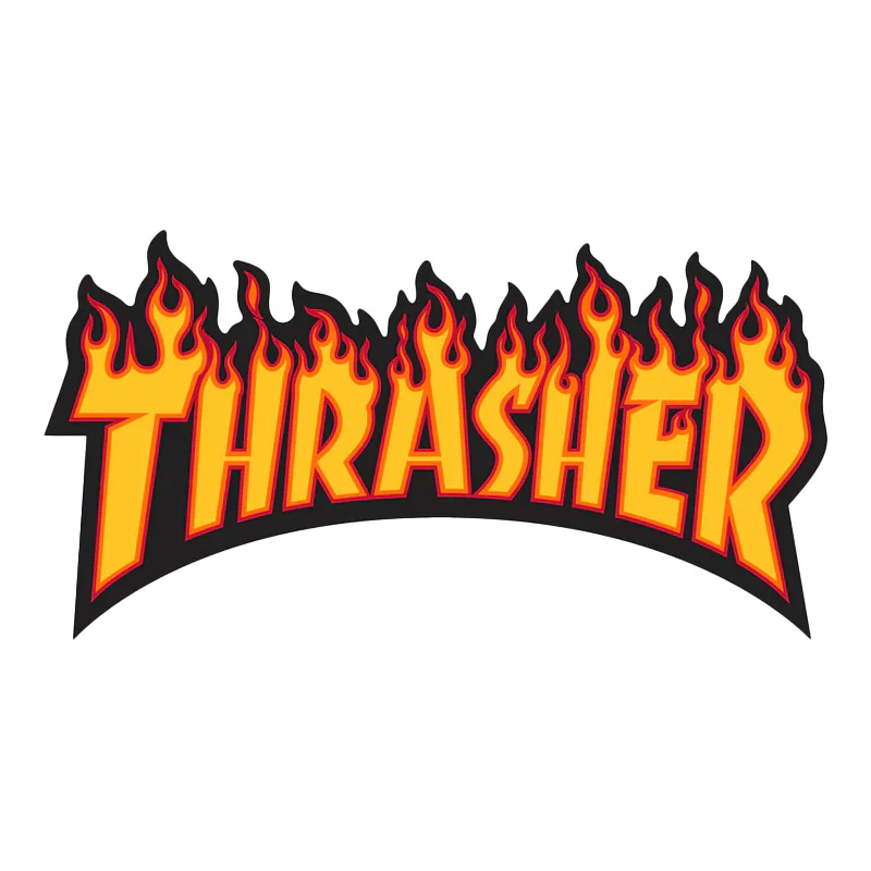Thrasher Flame Logo Large Sticker - Image 2