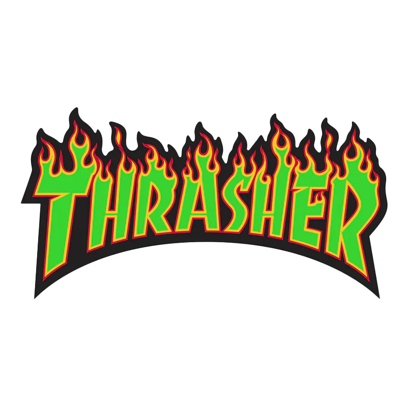 Thrasher Flame Logo Large Sticker - Image 3