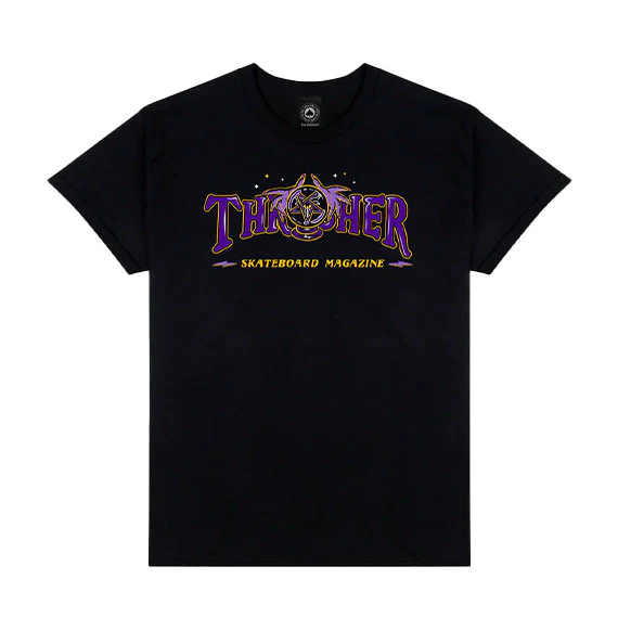 Thrasher Fortune Logo T-Shirt - Black