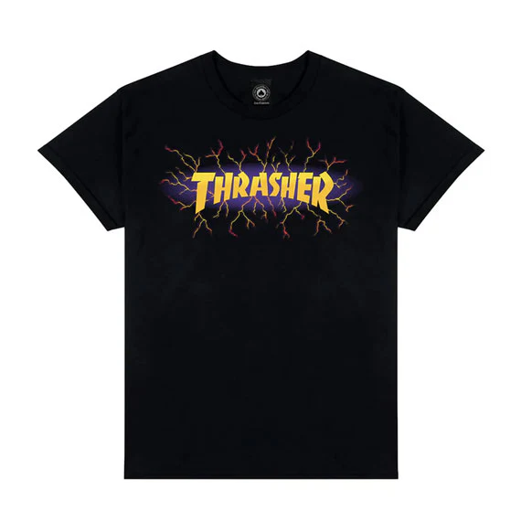 Thrasher Lightning T-Shirt Black