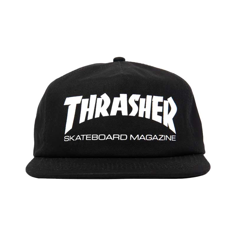 Thrasher Mag Logo Snapback - Black/White