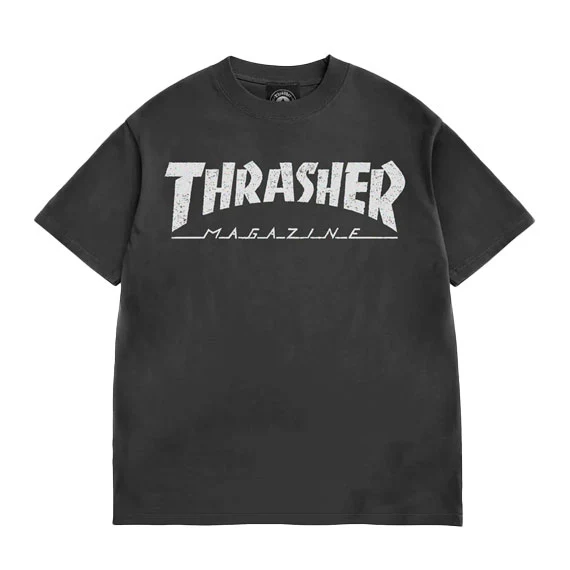 Thrasher Mag Logo Vintage T-Shirt Black