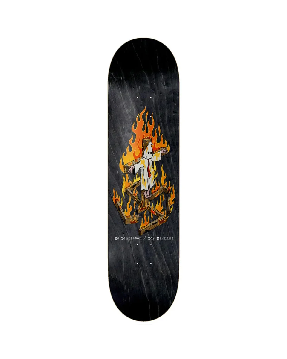 Toy Machine Templeton Charred Cross Black Stain Deck