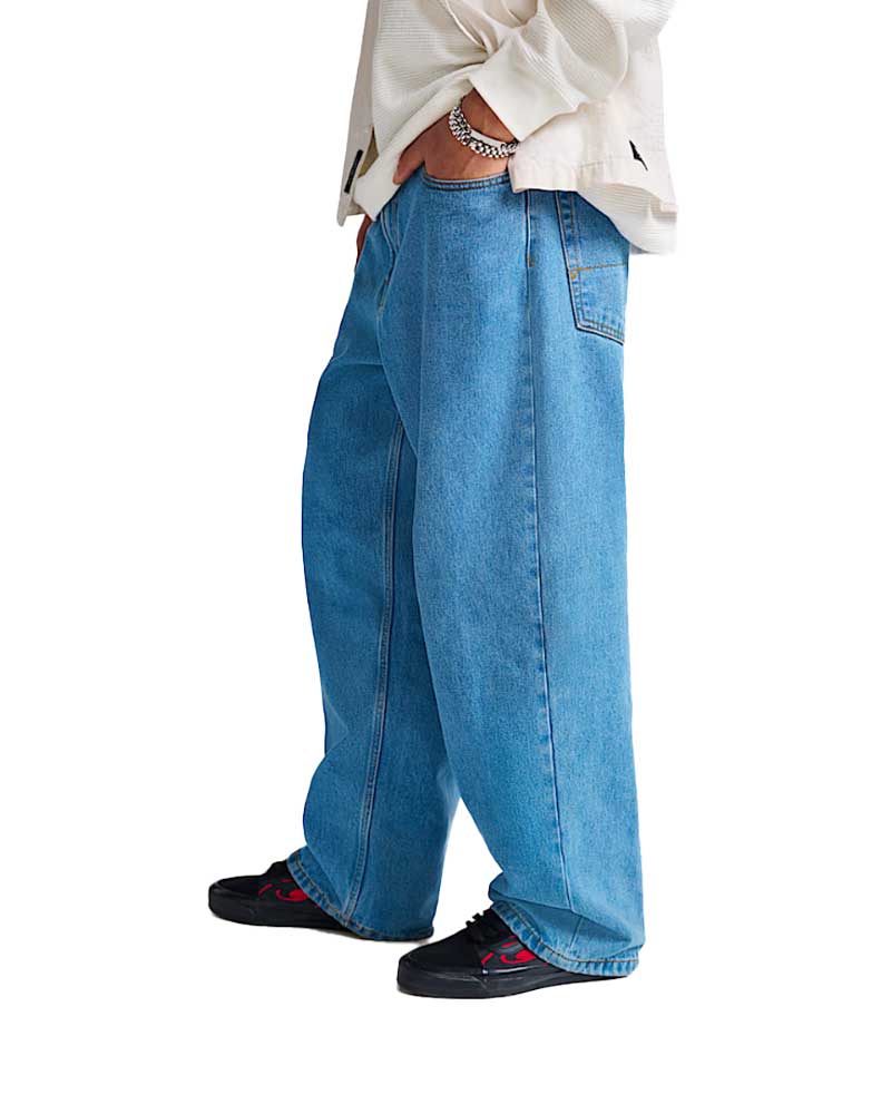 Vans Check-5 Baggy Denim Pant Stonewash/Blue - Image 2