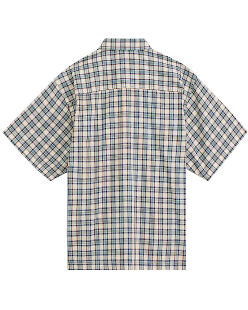 Vans Larkspur Timber Short Sleeve Woven Almond Crisp - Image 2