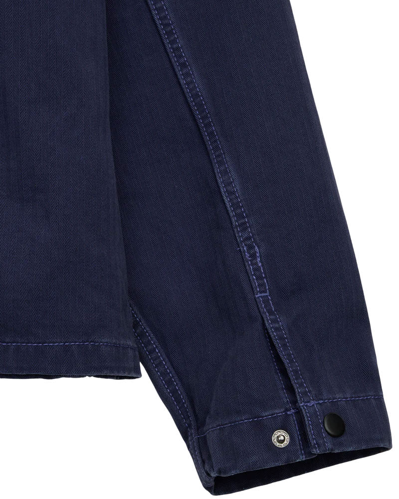Vans Lx Washed Overdye Long Sleeve Woven Deep Indigo - Image 5