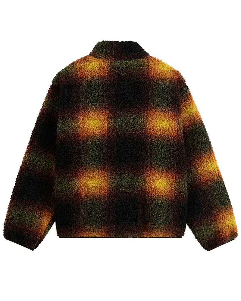 Vans Men's Heights Sherpa Full Zip Black/Heritage Mustard - Image 2