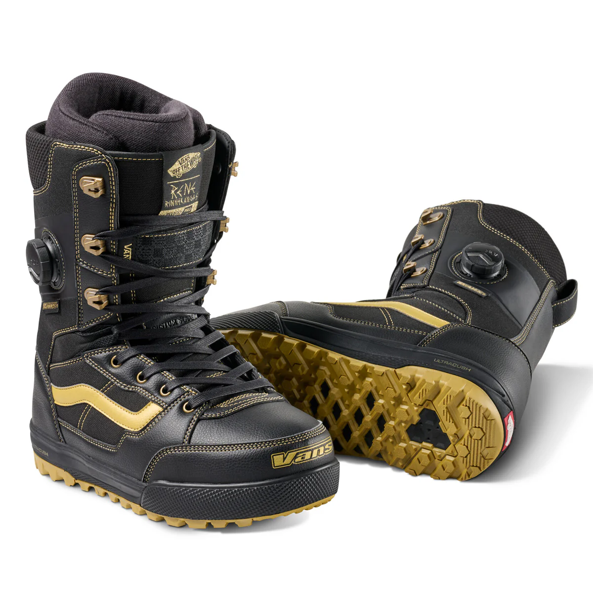 Vans Men's Invado Pro Boot Black/Gold 2026 - Image 2