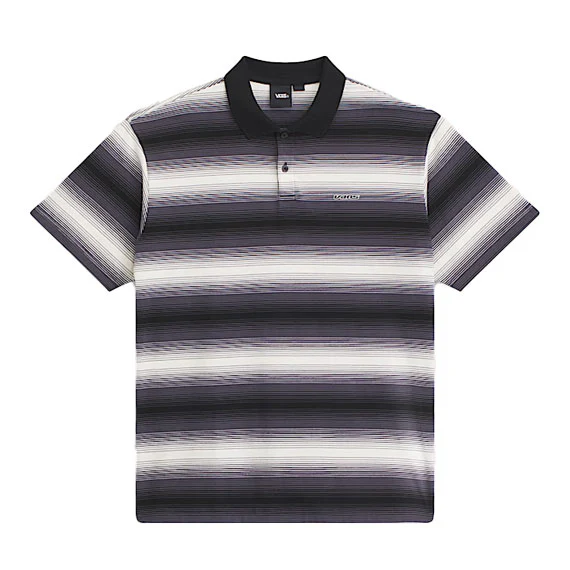Vans Molino Shadow Stripe Short Sleeve Polo Steel Shadow